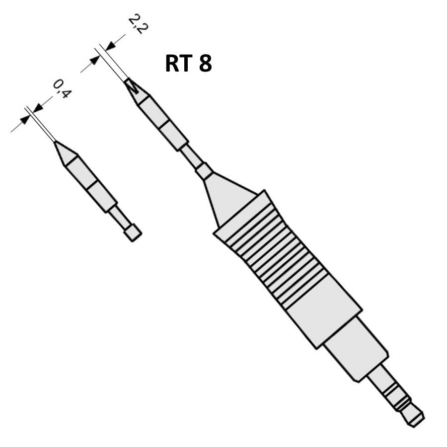 RT8 - Chisel tip - 2.2 mm / 0.4 mm (GW-RT8) RT8 - Chisel tip - 2.2 mm / 0.4 mm (GW-RT8)